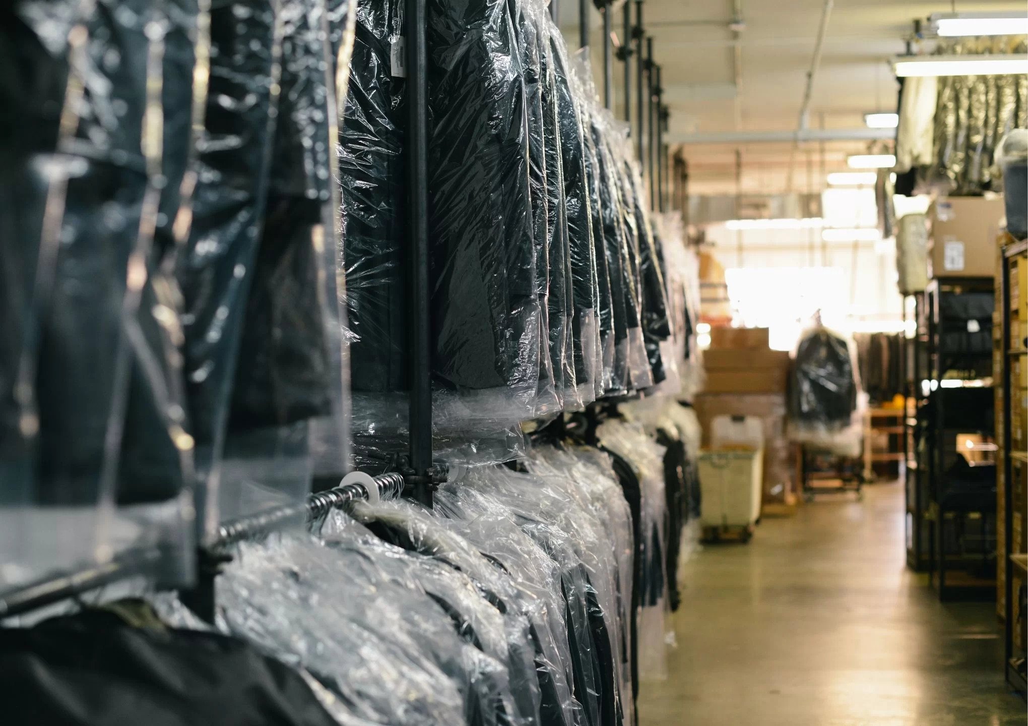 the inside of a dry cleaning shop - post featured image