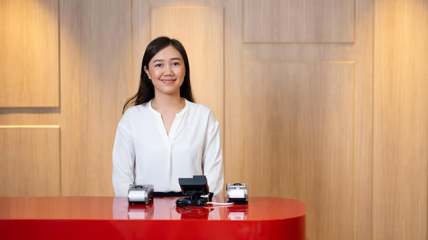friendly hotel receptionist